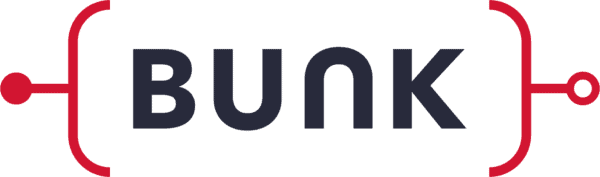 red parentheses around black bold lettering